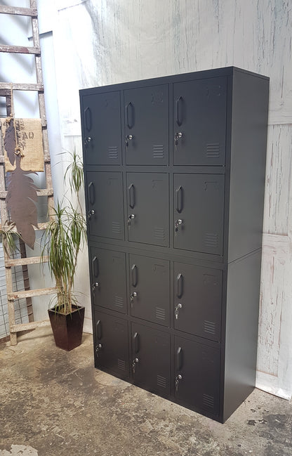 Black 12 Door Locker