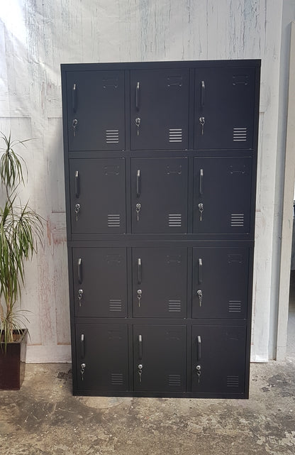 Black 12 Door Locker