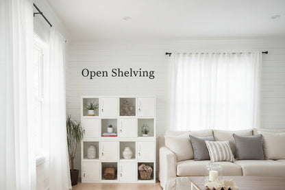 White metal industrial book shelf with lockable storage