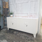 White versatile office credenza locker cabinet 